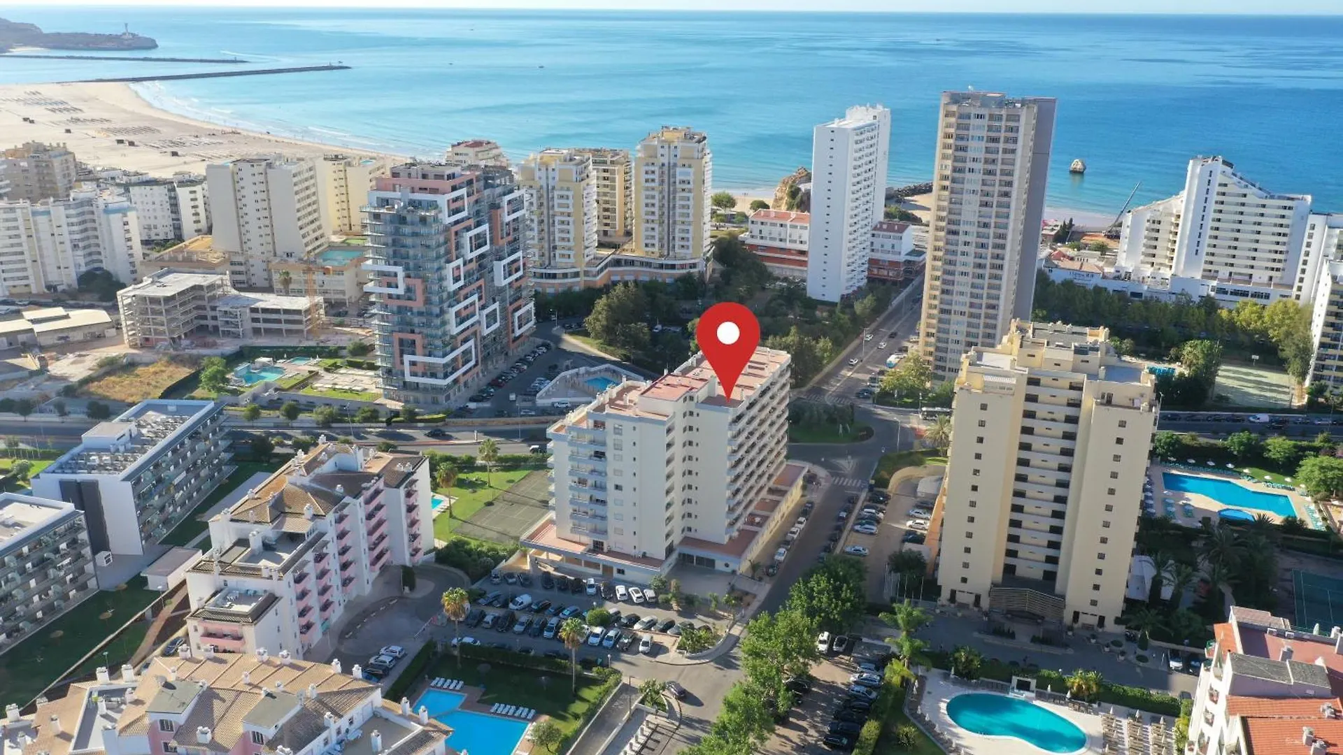 Praia Da Rocha, 404 Casa Dos Arcos, Charming Studio, Air Conditioning, Internet, Pools, Sea View, By Ig Portimão 0*,  Portugal